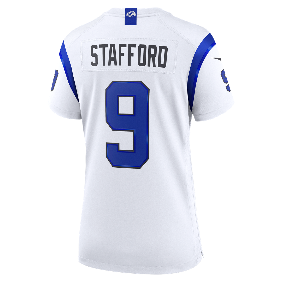 Matthew Stafford Los Angeles Rams Women's Fearsome White Game Jersey