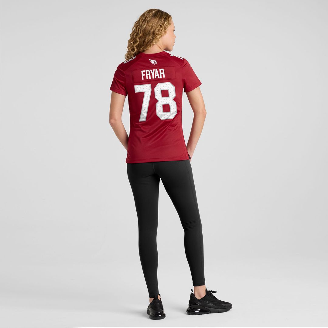 Josh Fryar Arizona Cardinals Women's Team Game Jersey - Cardinal