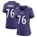 Carson Vinson Baltimore Ravens Women's Team Game Jersey - Purple