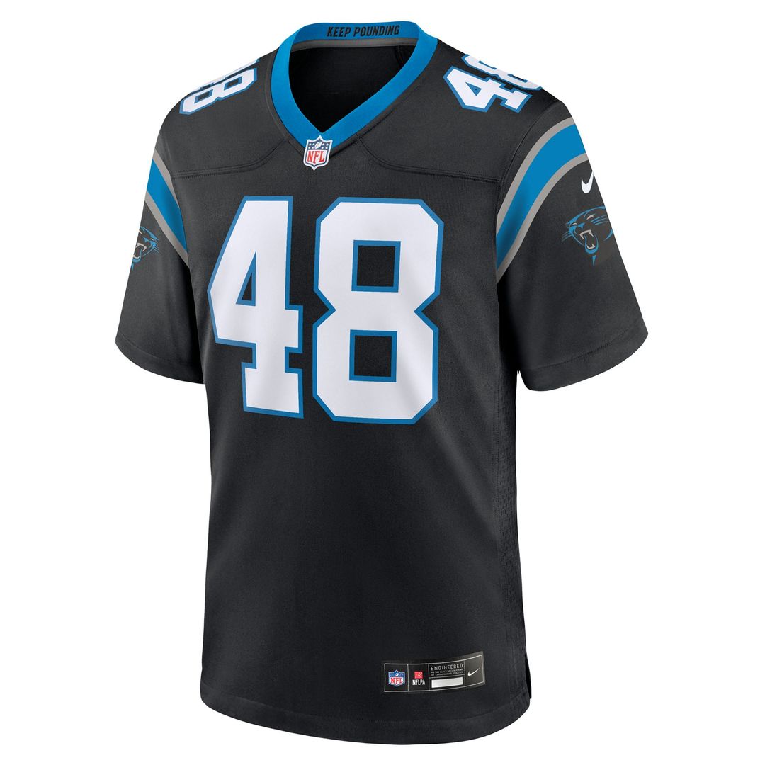 Thomas Incoom Carolina Panthers Team Game Jersey - Black