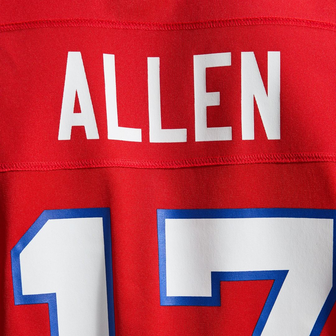 Josh Allen Buffalo Bills Alternate Game Player Jersey - Red