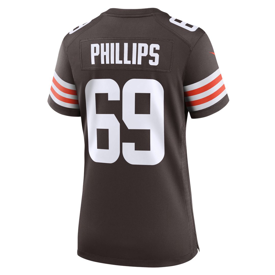 Tyre Phillips Cleveland Browns Women's Team Game Jersey - Brown
