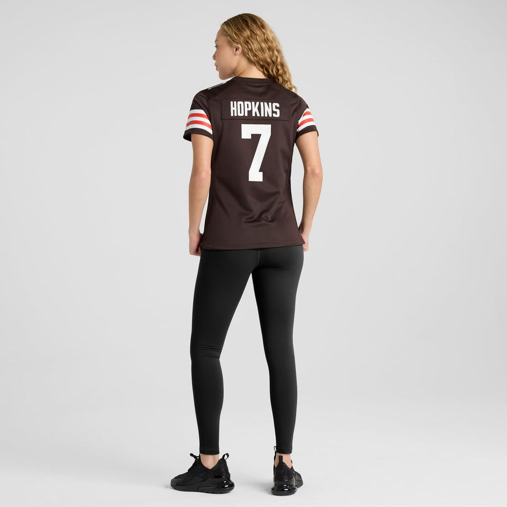 Dustin Hopkins Cleveland Browns Women's Team Game Jersey - Brown