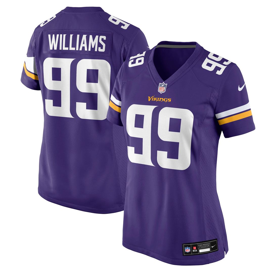 Elijah Williams Minnesota Vikings Women's Team Game Jersey - Purple