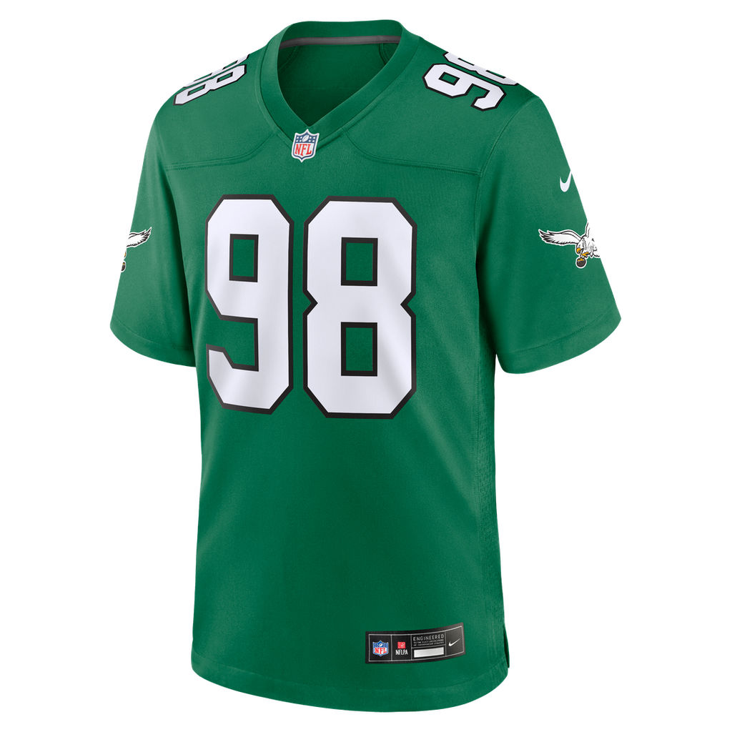 Jalen Carter Philadelphia Eagles Alternate Game Jersey - Kelly Green