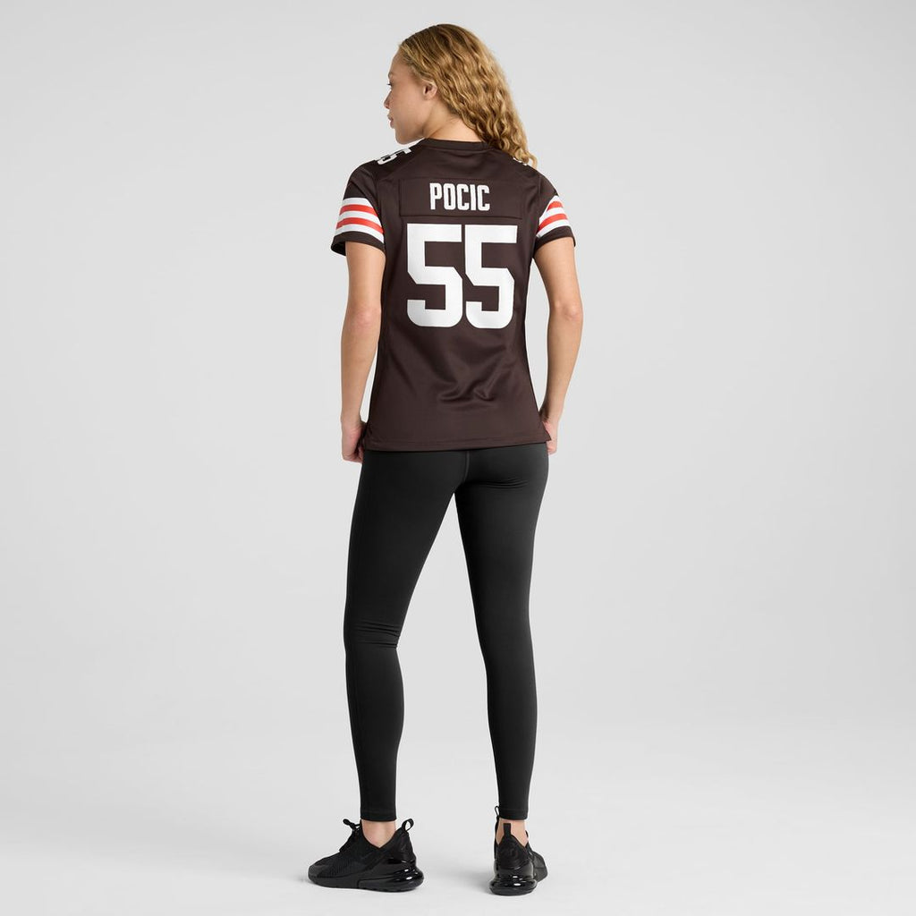 Ethan Pocic Cleveland Browns Women's Game Jersey - Brown
