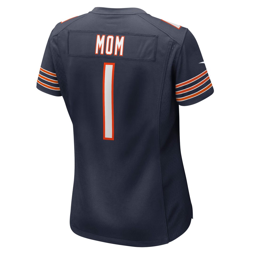 Number 1 Mom Chicago Bears Women's Game Jersey - Navy