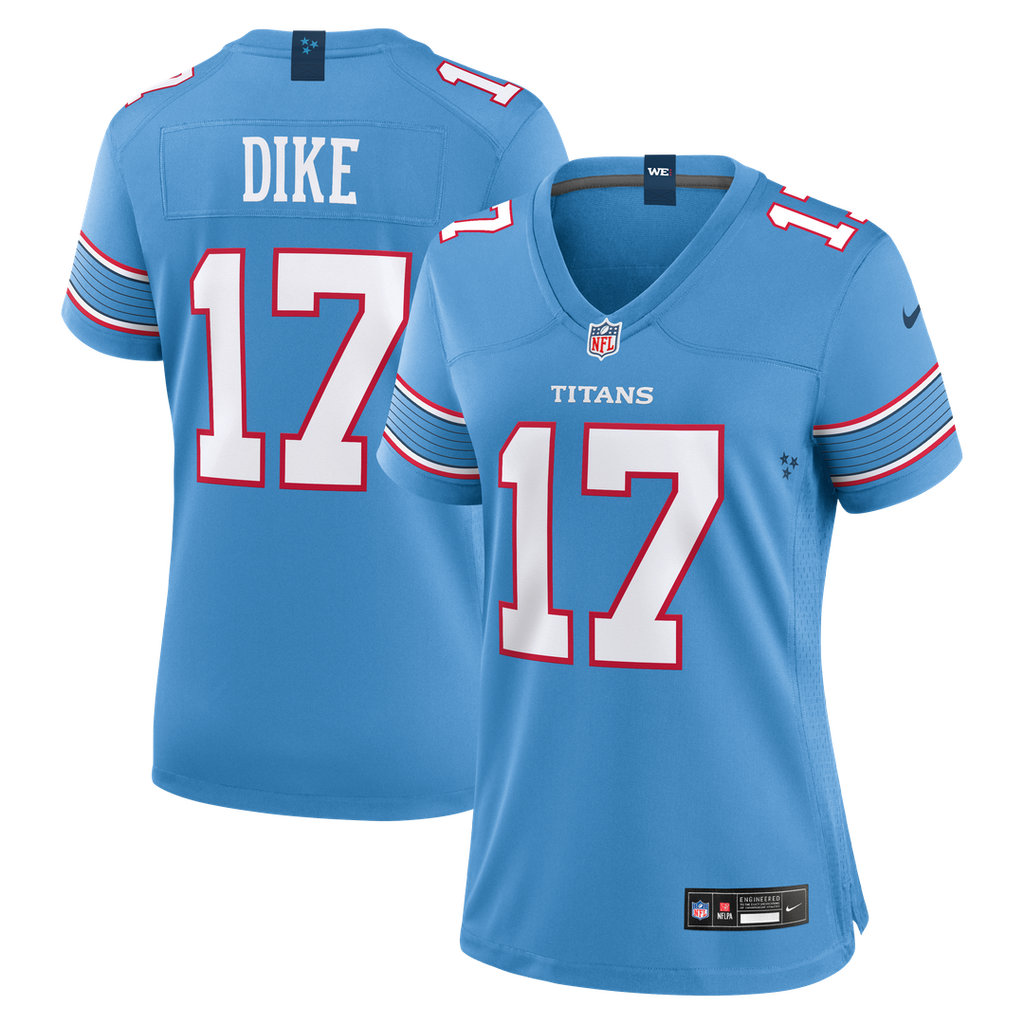 Chimere Dike Tennessee Titans Women's Team Game Jersey - Light Blue
