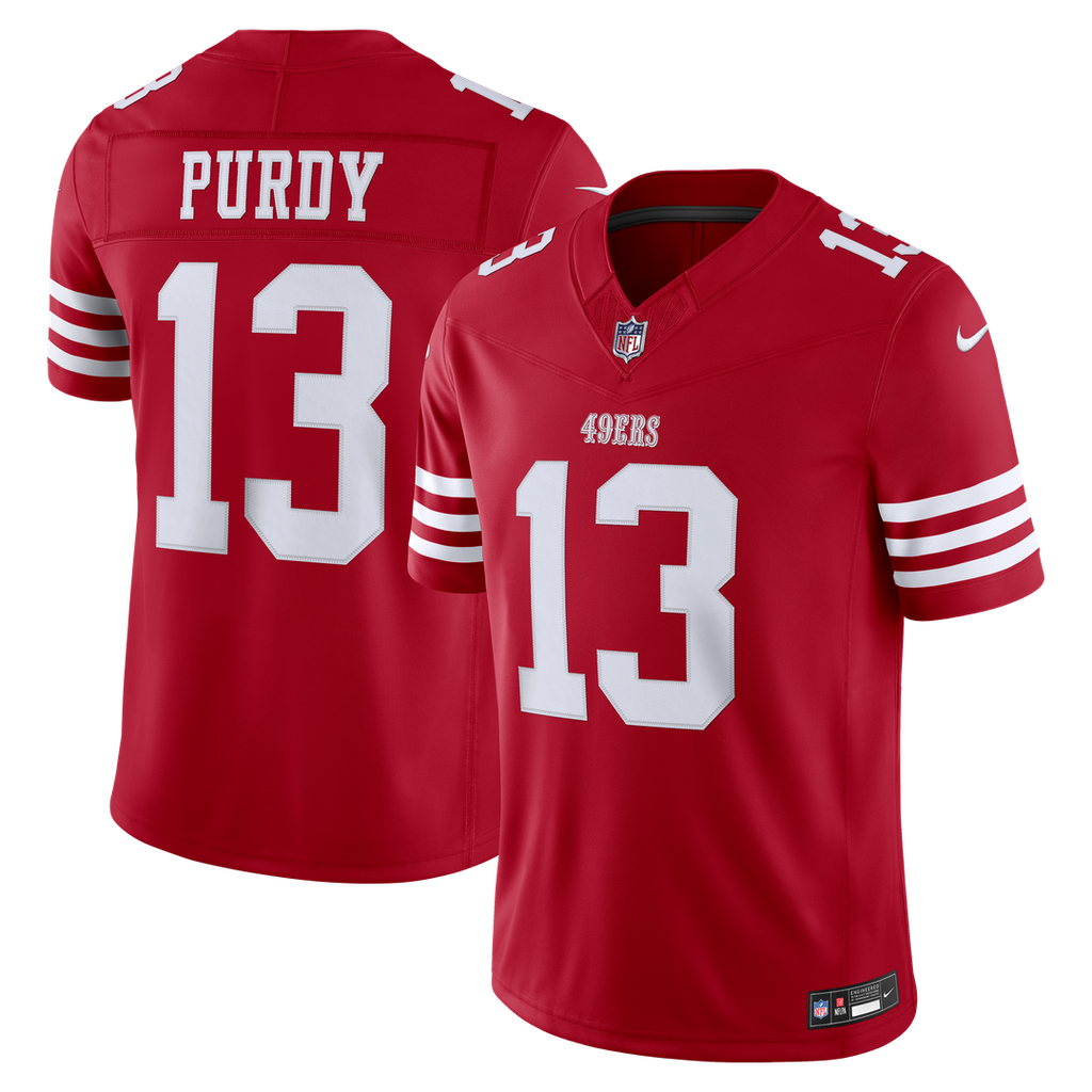 Brock Purdy San Francisco 49ers Team Vapor F.U.S.E. Stitched Limited Jersey - Scarlet