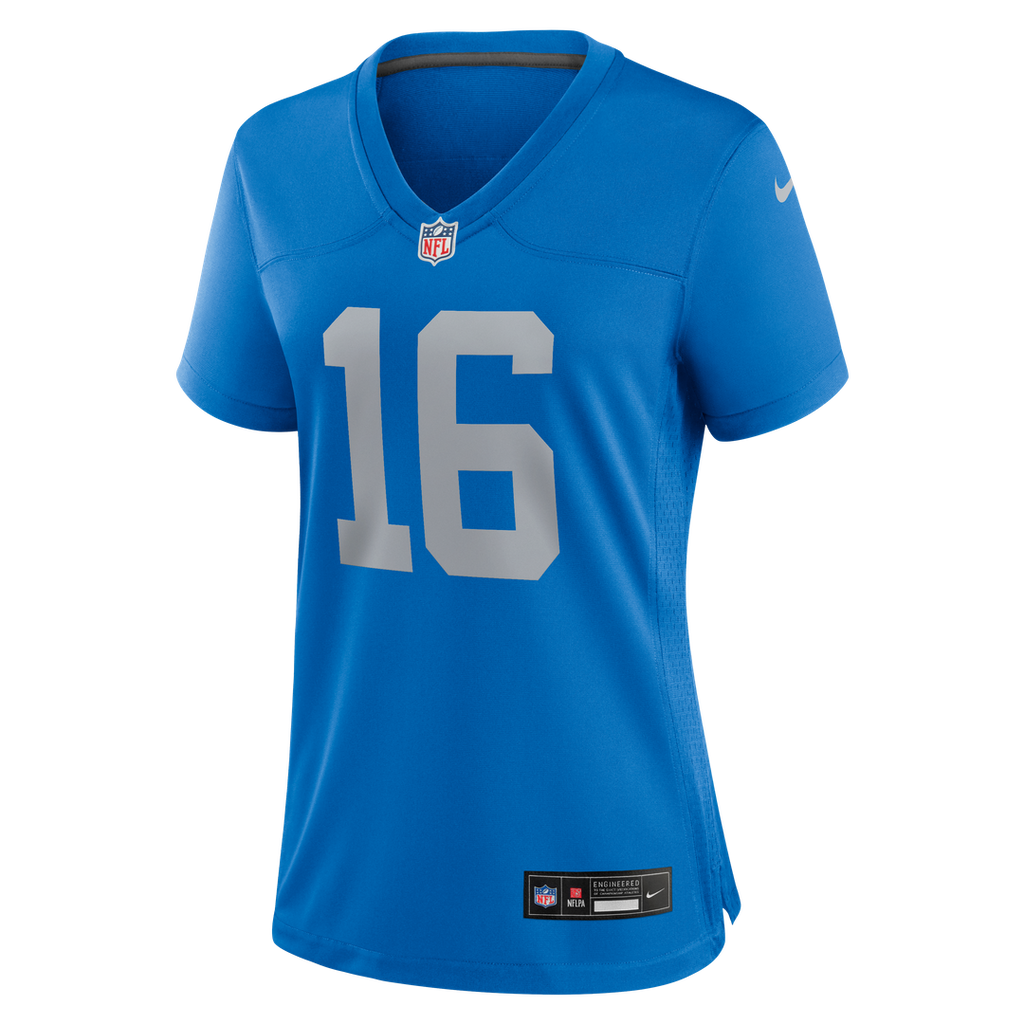 Jared Goff Detroit Lions Women's Alternate Game Jersey - Blue