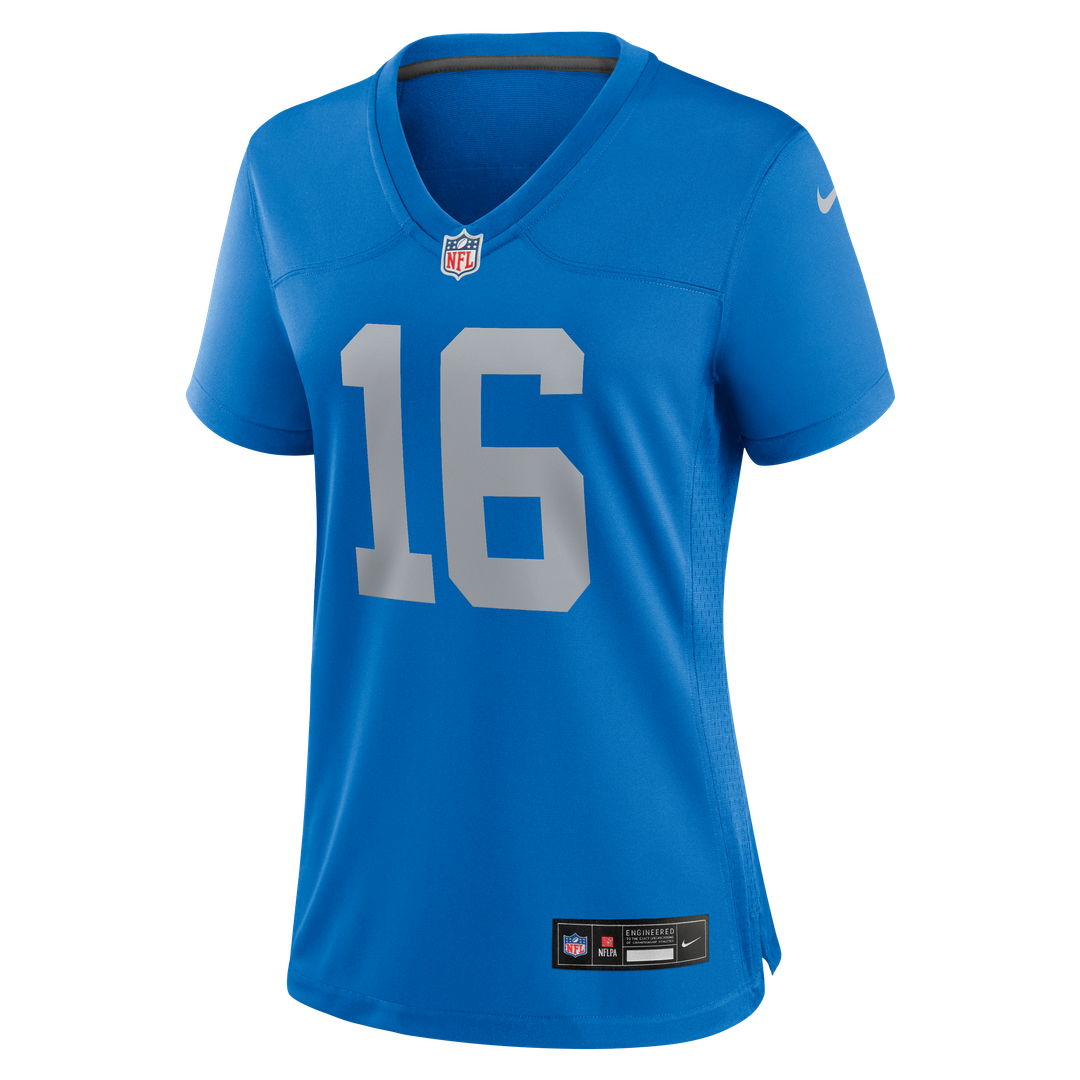 Jared Goff Detroit Lions Women's Alternate Game Jersey - Blue