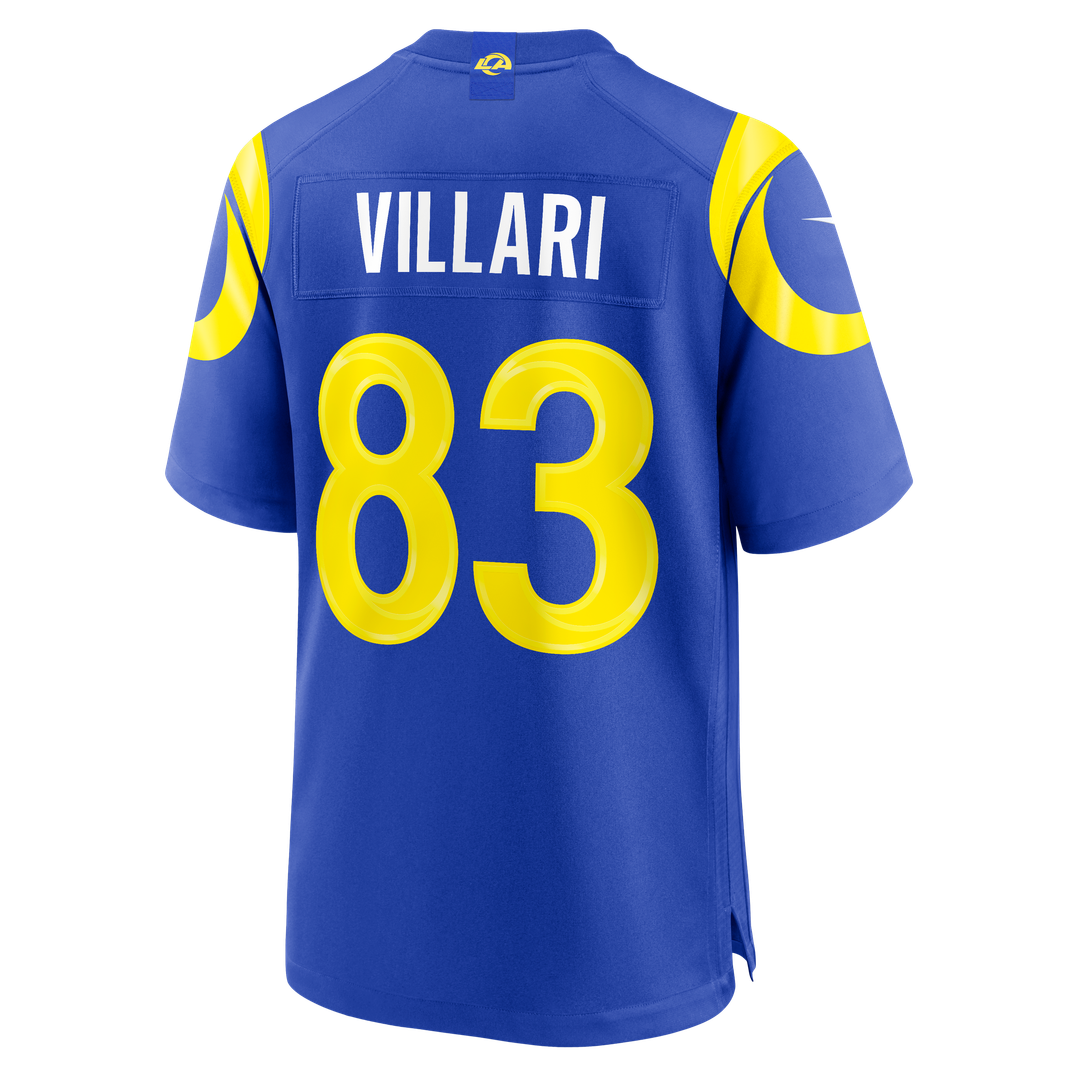 Dan Villari Los Angeles Rams Team Game Jersey - Royal