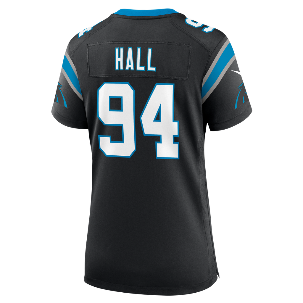 Aaron Hall Carolina Panthers Women's Team Game Jersey - Black