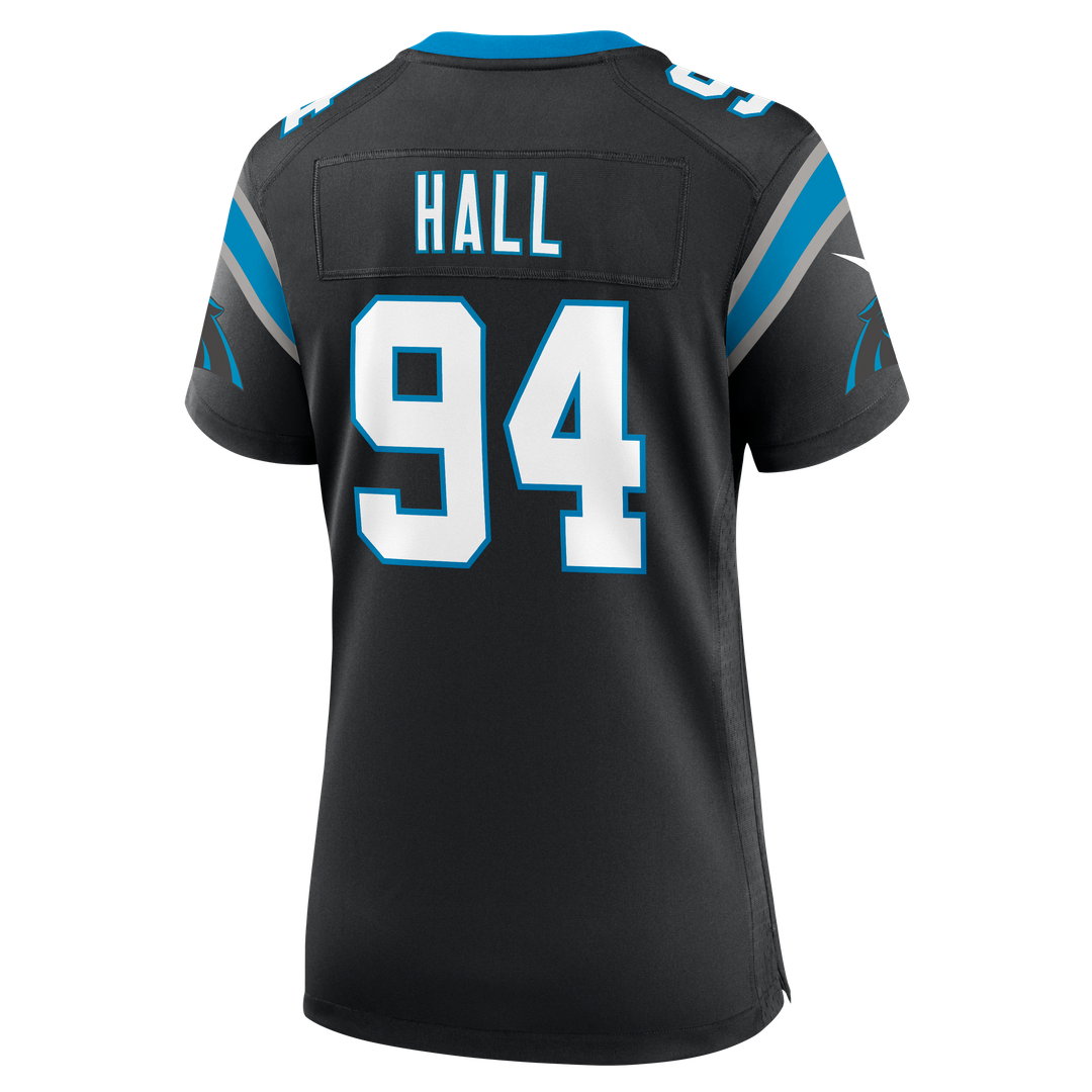 Aaron Hall Carolina Panthers Women's Team Game Jersey - Black