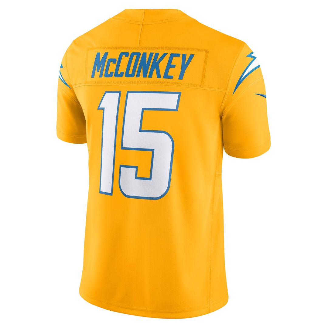 Ladd McConkey Los Angeles Chargers Alternate Charger Power Vapor F.U.S.E. Limited Jersey - Gold