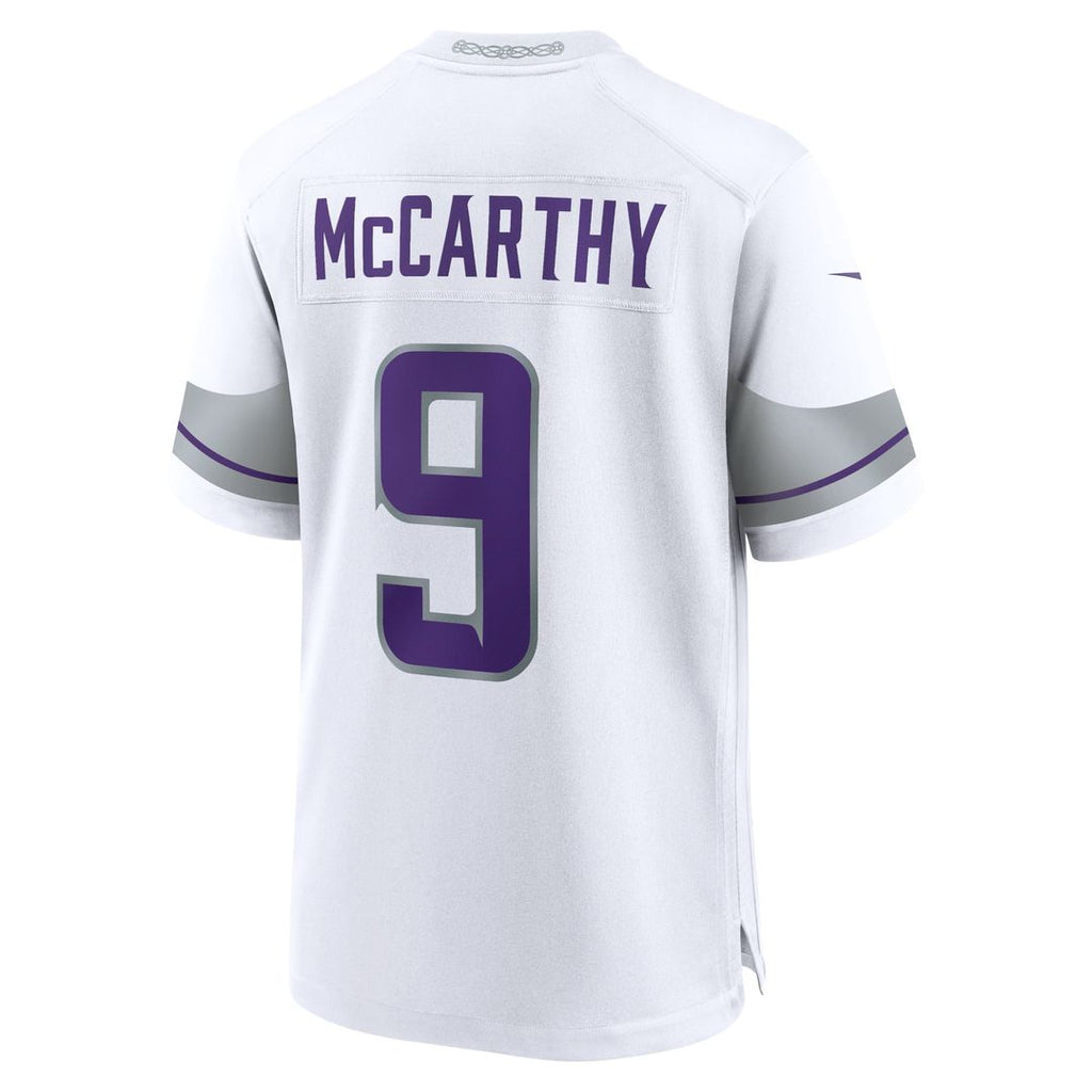 J.J. McCarthy Minnesota Vikings Youth Game Jersey - Purple