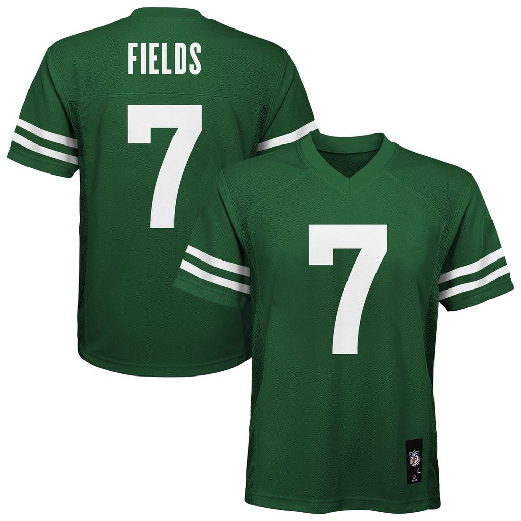 Justin Fields New York Jets Youth Replica Jersey - Green