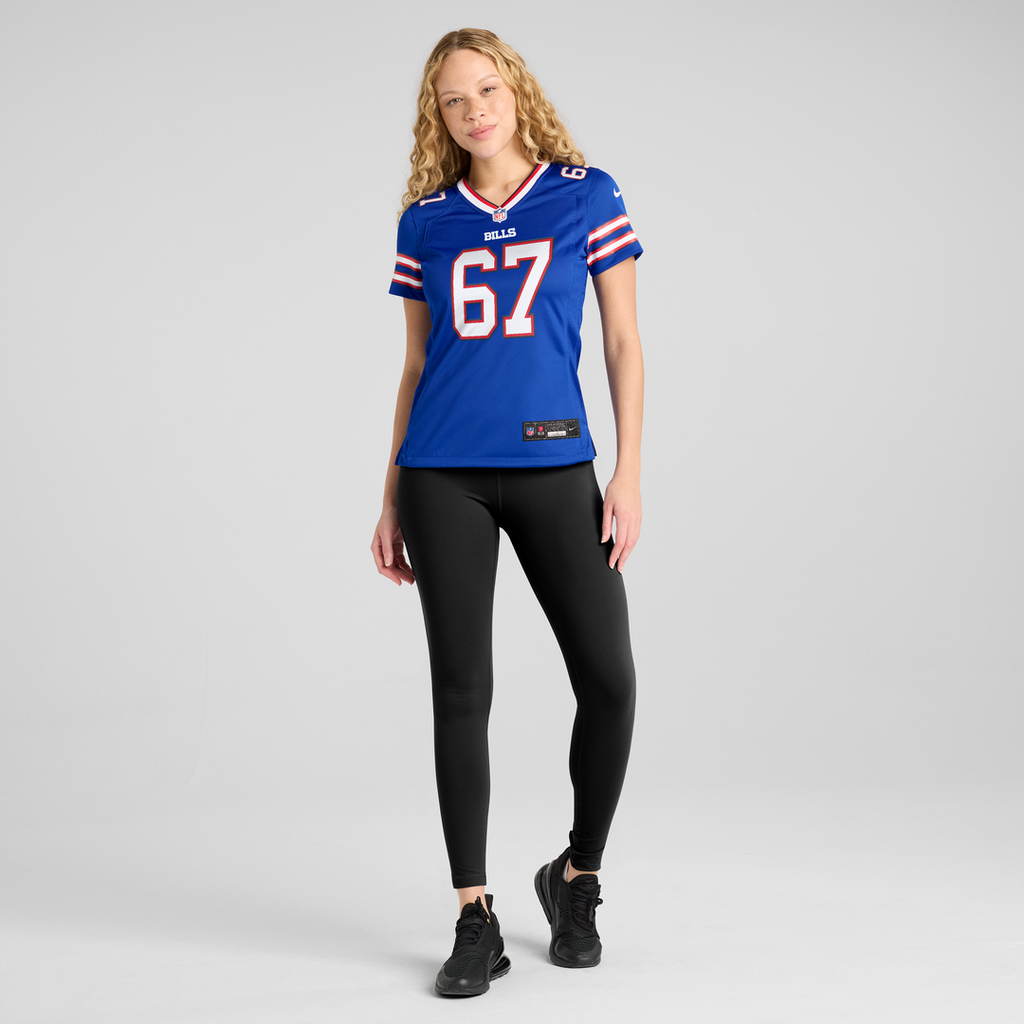 Kent Hull Buffalo Bills Women's Game Retired Player Jersey - Royal