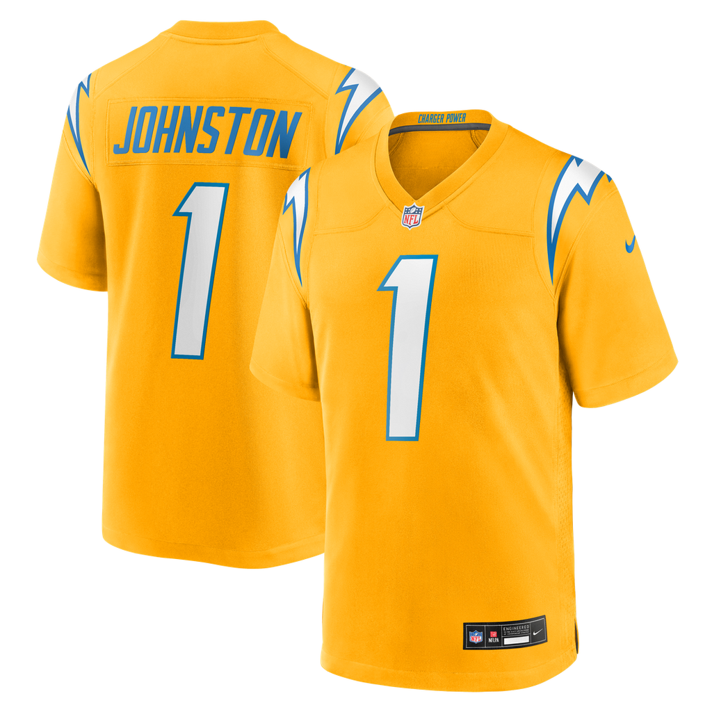 Quentin Johnston Los Angeles Chargers Alternate Charger Power Game Player Jersey - Gold
