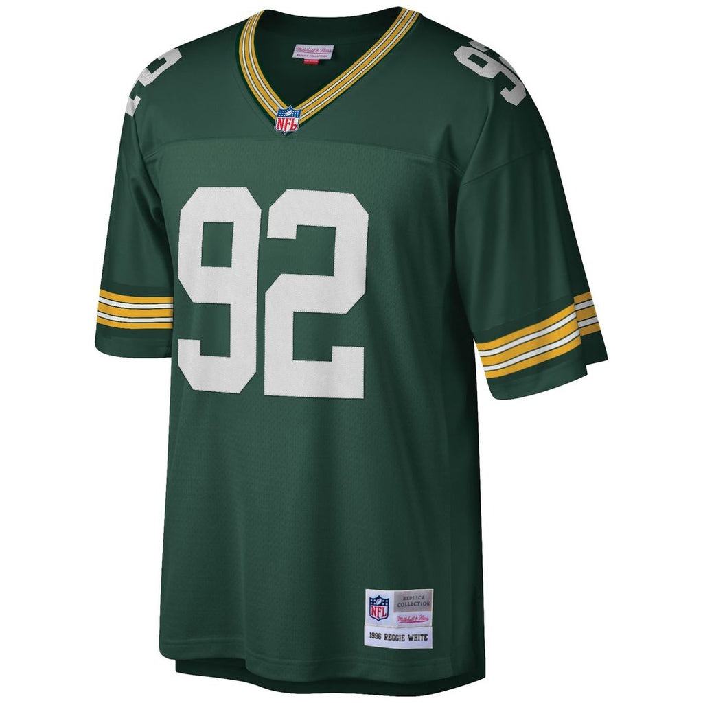 Reggie White Green Bay Packers Big & Tall 1996 Retired Player Replica Jersey - Green