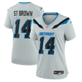 Amon - Ra St. Brown Detroit Lions Women's 2026 Rivalries Collection Game Jersey - Silver