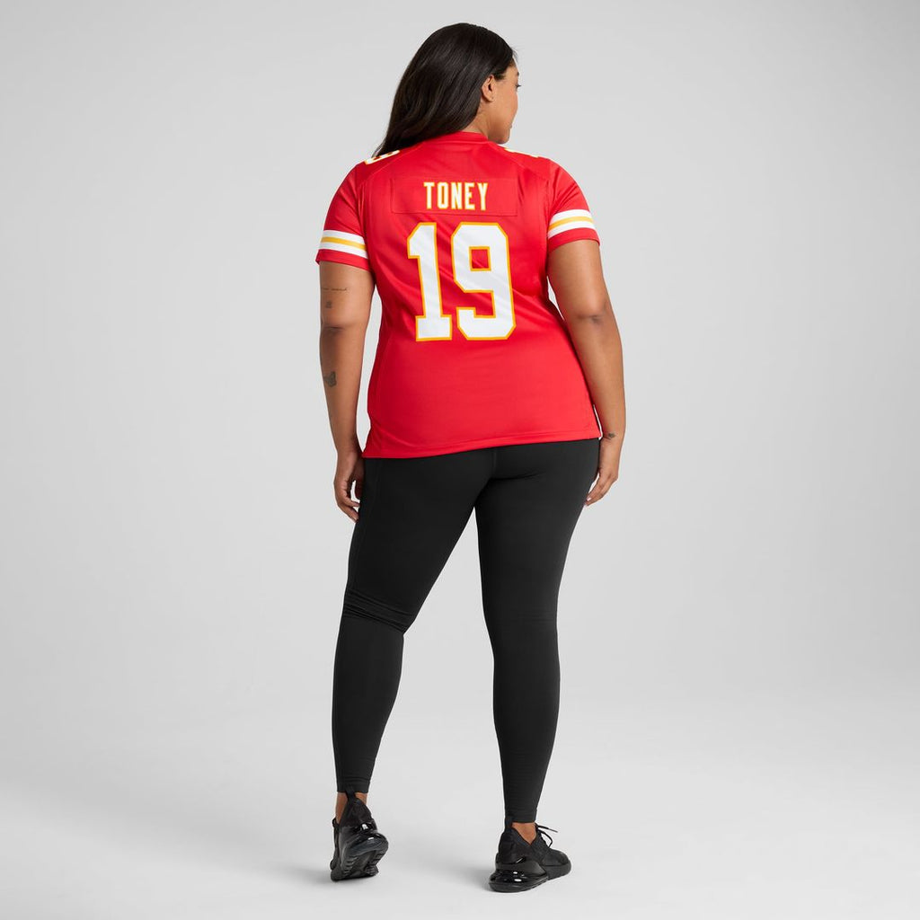 Kadarius Toney Kansas City Chiefs Women's Game Player Jersey - Red