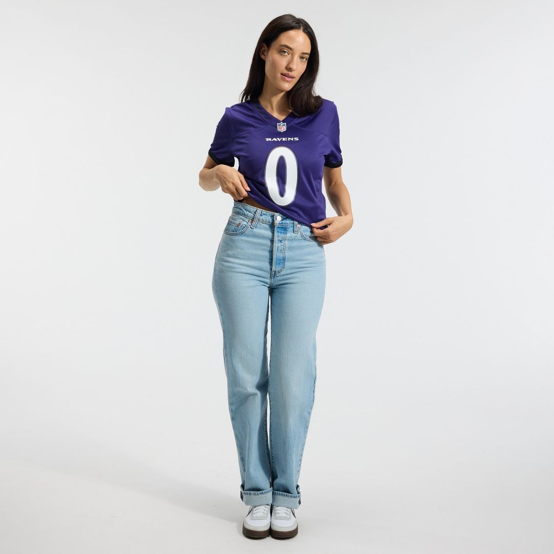 Roquan Smith Baltimore Ravens Women's Team Game Jersey - Purple