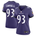 Calais Campbell Baltimore Ravens Women's Team Game Jersey - Purple