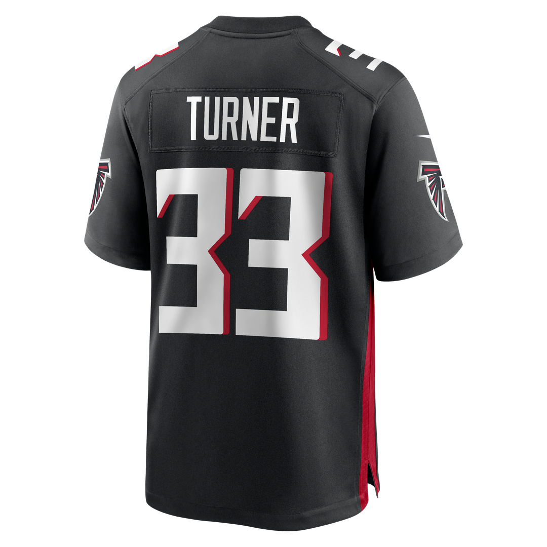 Michael Turner Atlanta Falcons Game Retired Player Jersey - Black