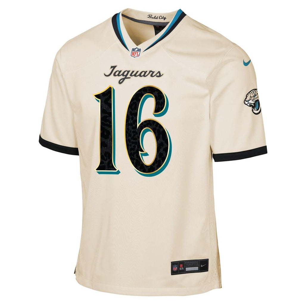 Trevor Lawrence Jacksonville Jaguars Youth 2026 Rivalries Collection Game Jersey - Natural