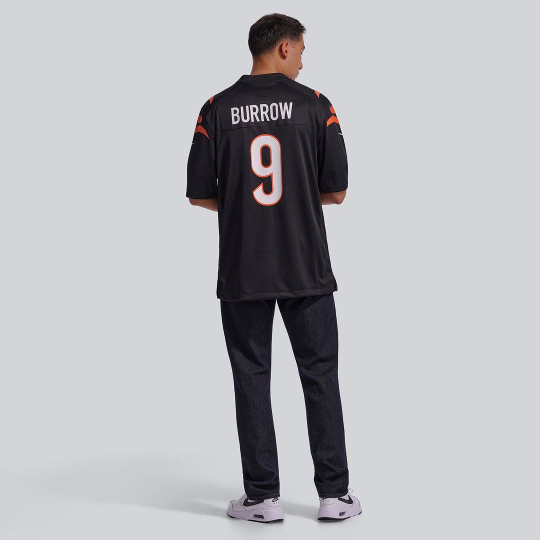 Joe Burrow Cincinnati Bengals Player Game Jersey - Black