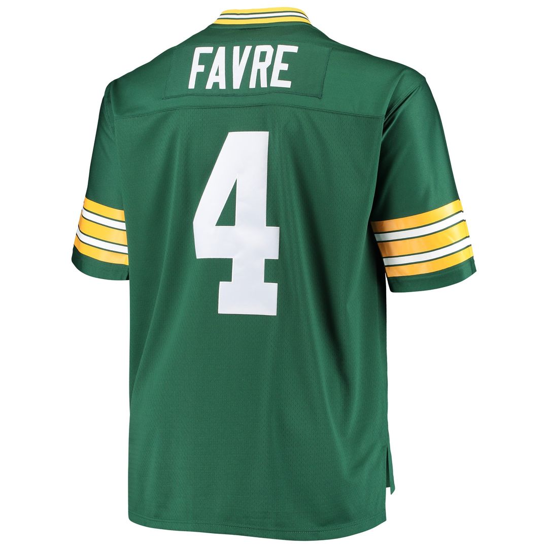 Brett Favre Green Bay Packers Big & Tall 1996 Retired Player Replica Jersey - Green