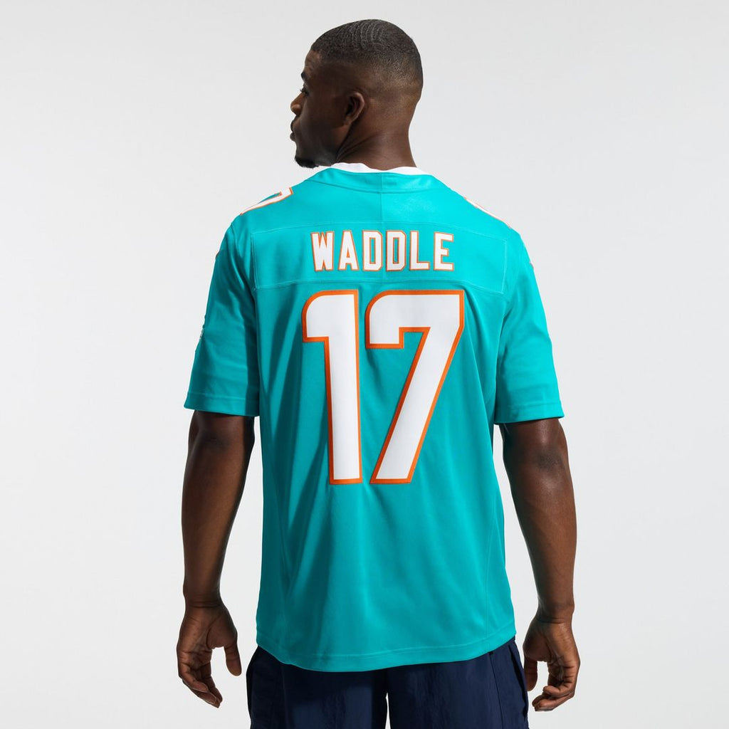 Jaylen Waddle Miami Dolphins Team Vapor F.U.S.E. Stitched Limited Jersey - Aqua