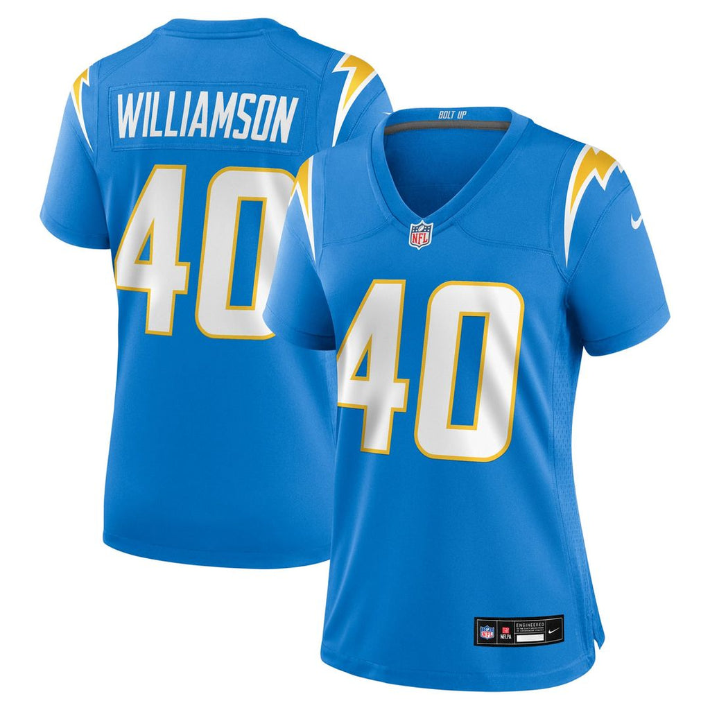 Kendall Williamson Los Angeles Chargers Women's Team Game Jersey - Powder Blue
