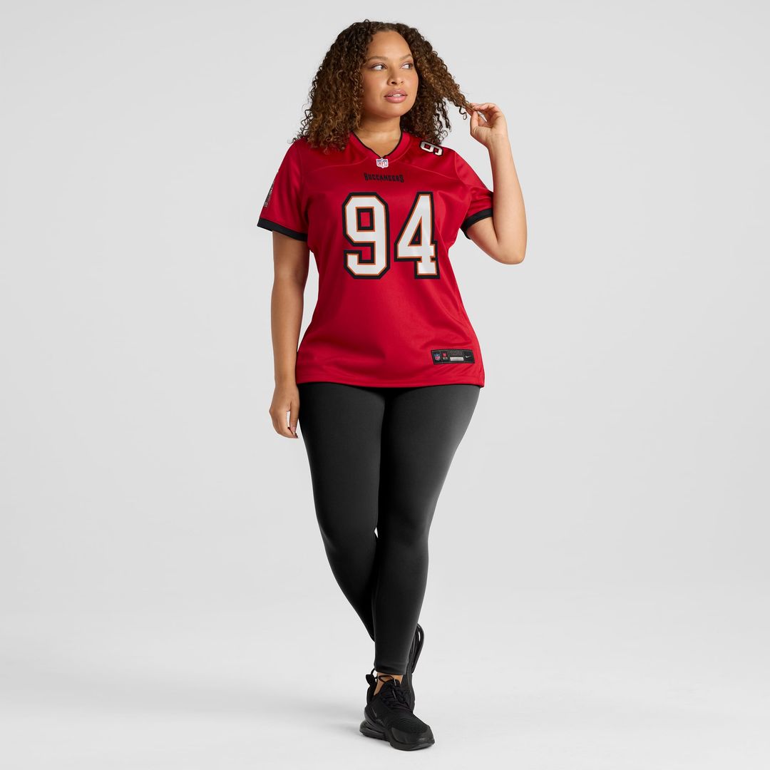 Calijah Kancey Tampa Bay Buccaneers Women's Game Jersey - Red