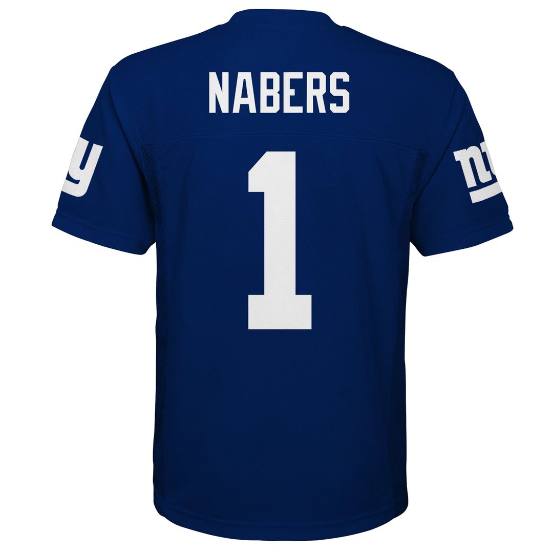 Malik Nabers New York Giants Youth Replica Jersey - Royal