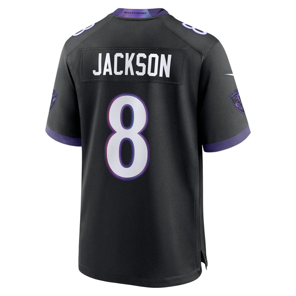 Lamar Jackson Baltimore Ravens Alternate Game Jersey - Black