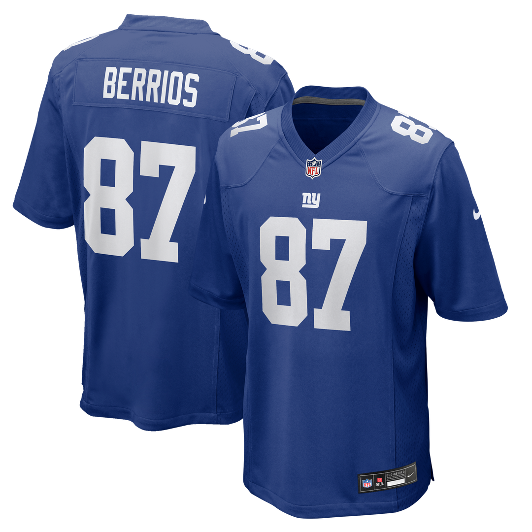 Braxton Berrios New York Giants Team Game Jersey - Royal