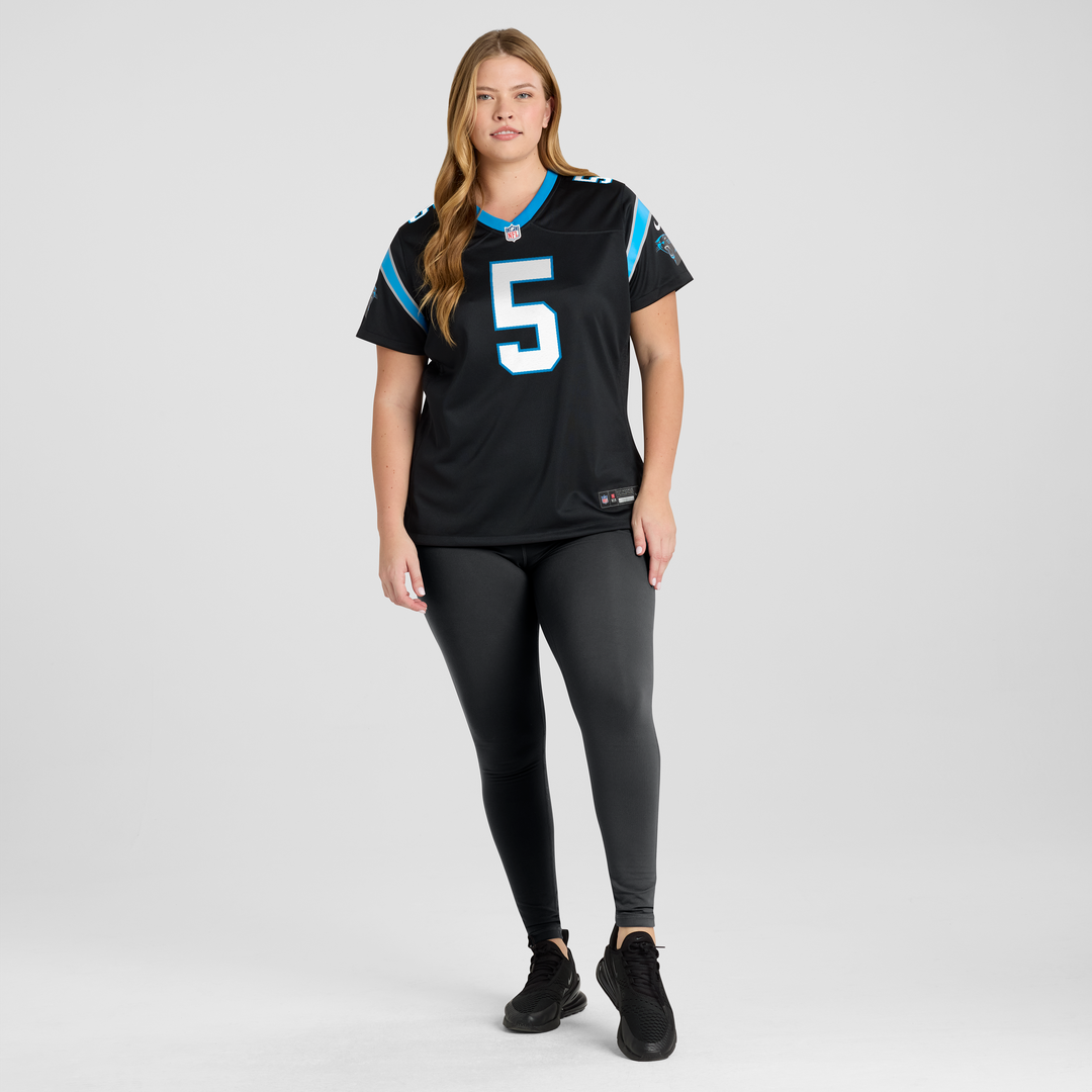 Jaelan Phillips Carolina Panthers Women's Team Game Jersey - Black