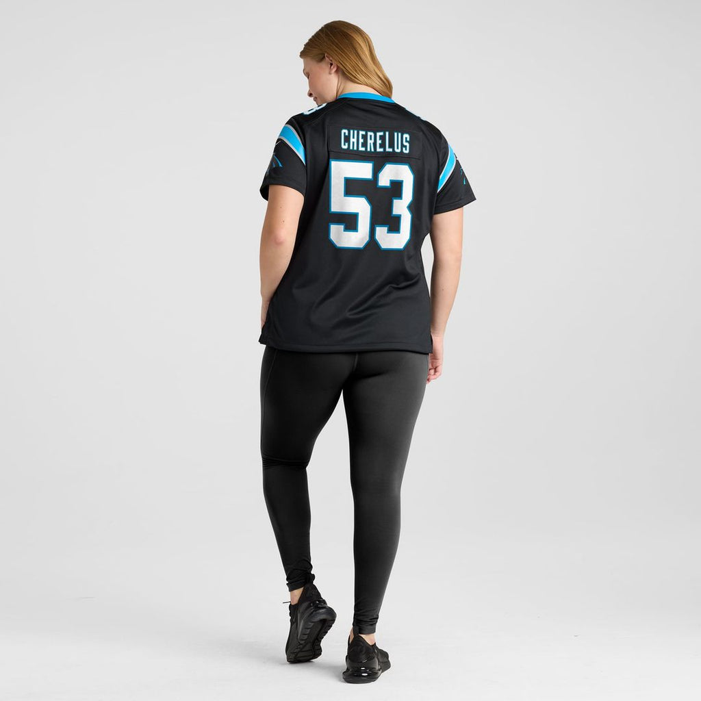 Claudin Cherelus Carolina Panthers Women's Team Game Jersey - Black