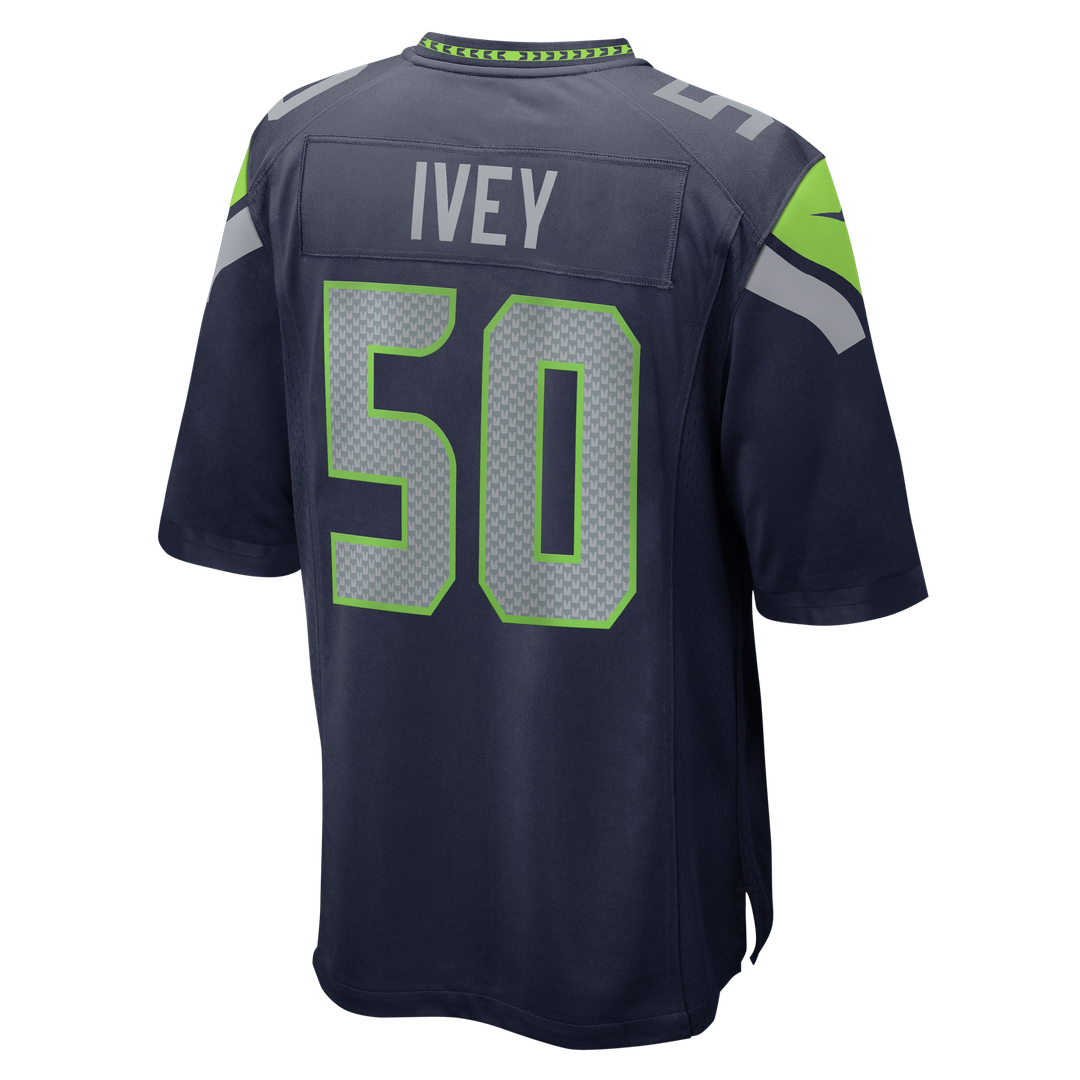 Jared Ivey Seattle Seahawks Team Game Jersey - College Navy