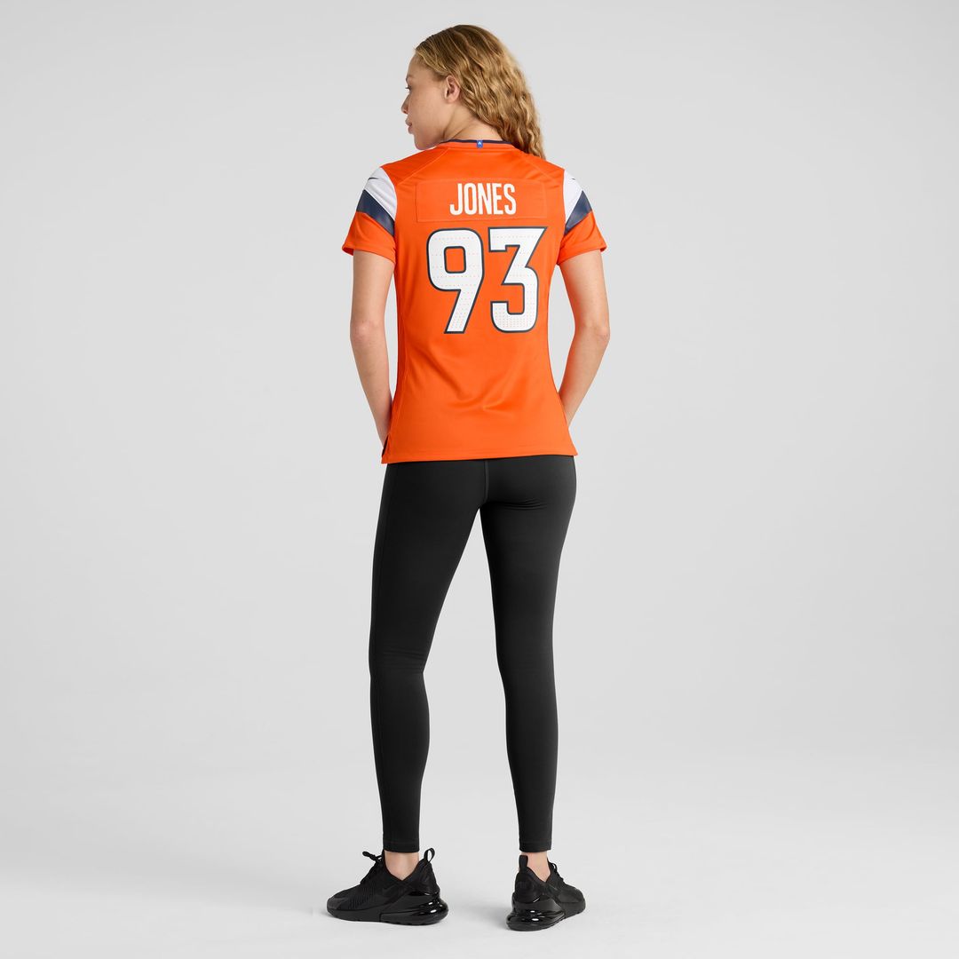 D.J. Jones Denver Broncos Women's Team Game Jersey - Orange