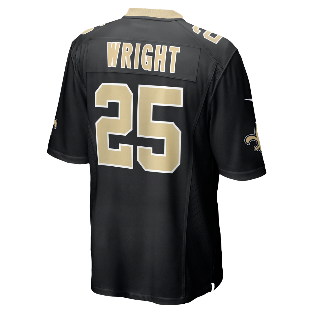 Rejzohn Wright New Orleans Saints Team Game Jersey - Black