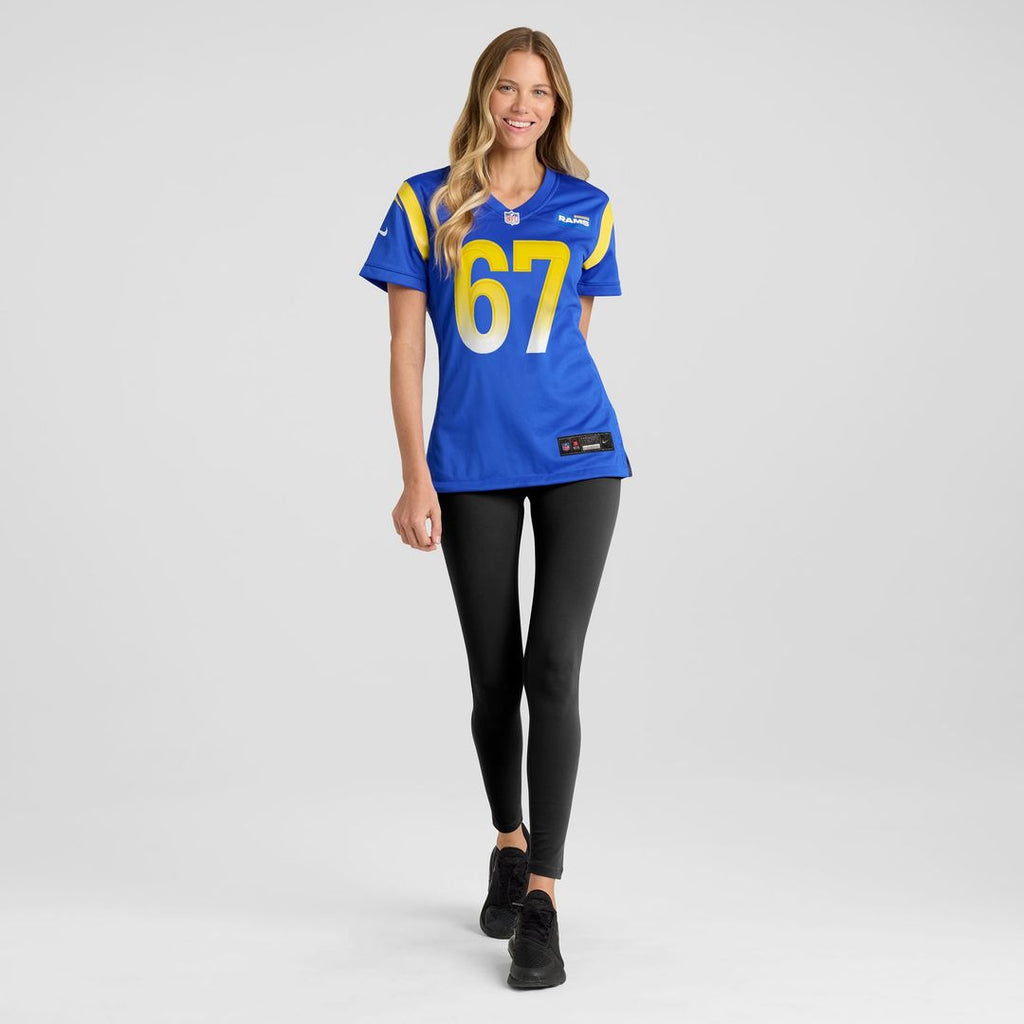 Justin Dedich Los Angeles Rams Women's Game Jersey - Royal