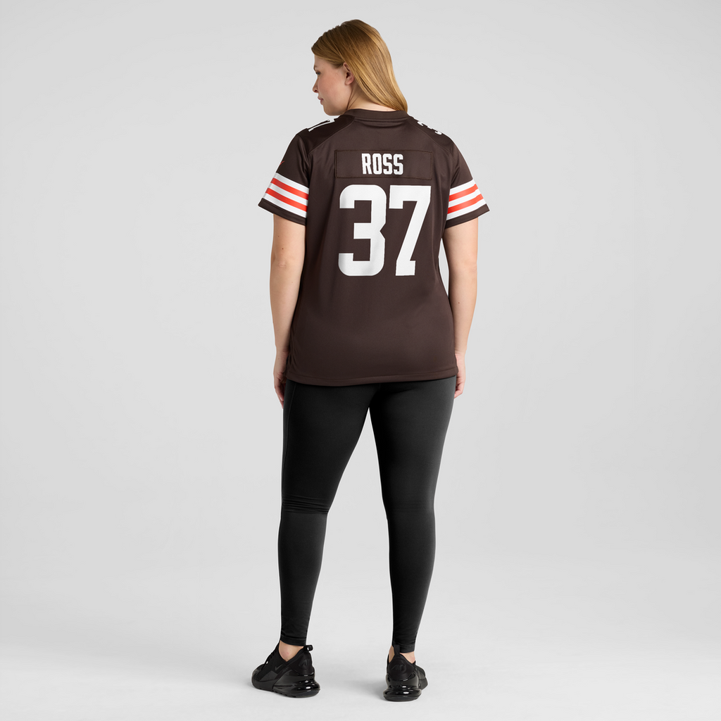 D'Angelo Ross Cleveland Browns Women's Team Game Jersey - Brown