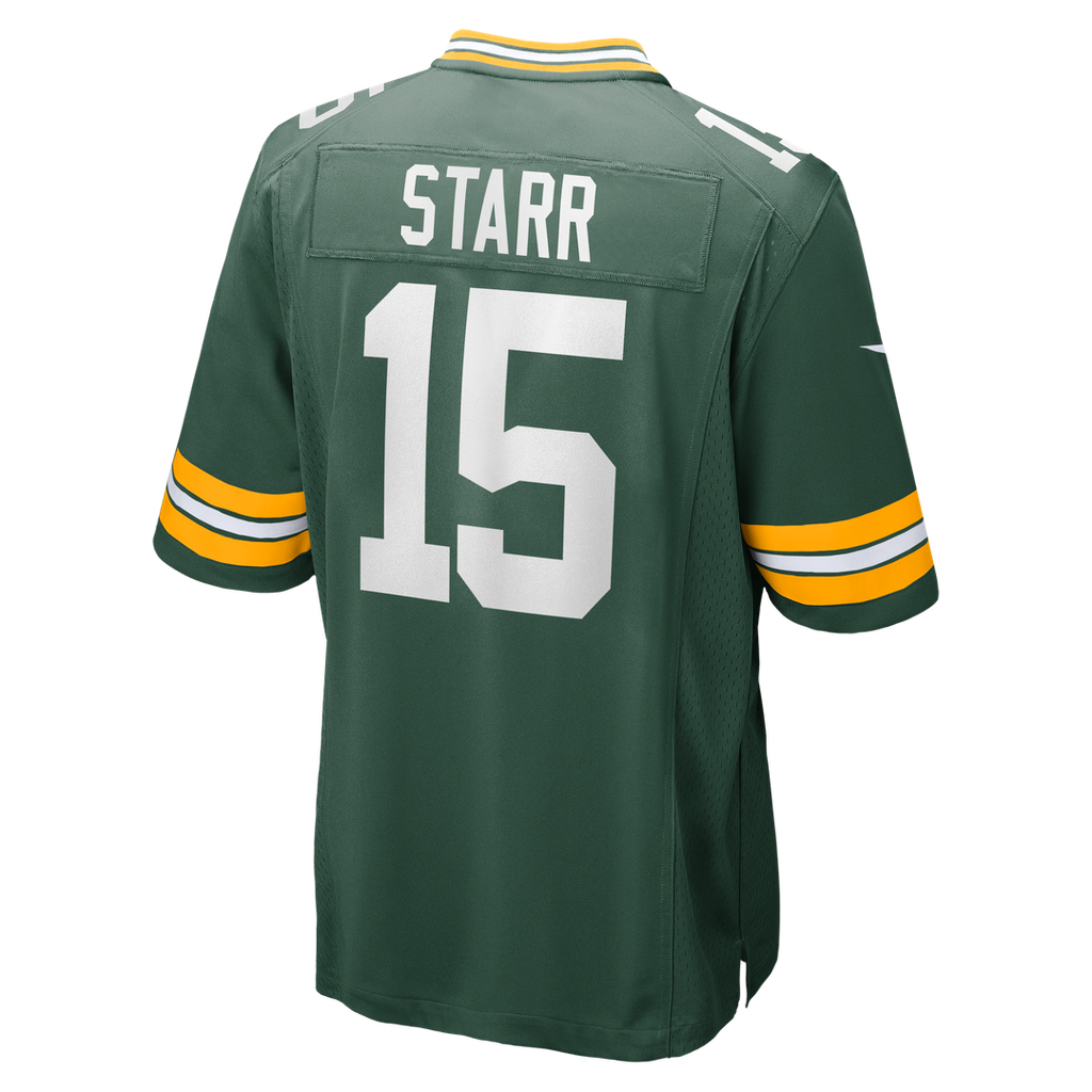 Bart Starr Green Bay Packers Game Retired Player Jersey - Green