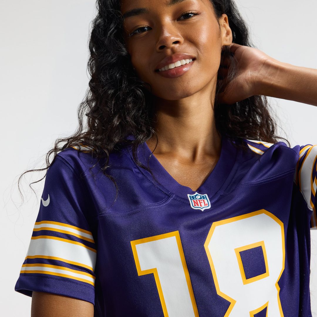 Justin Jefferson Minnesota Vikings Women's Alternate Game Player Jersey - White