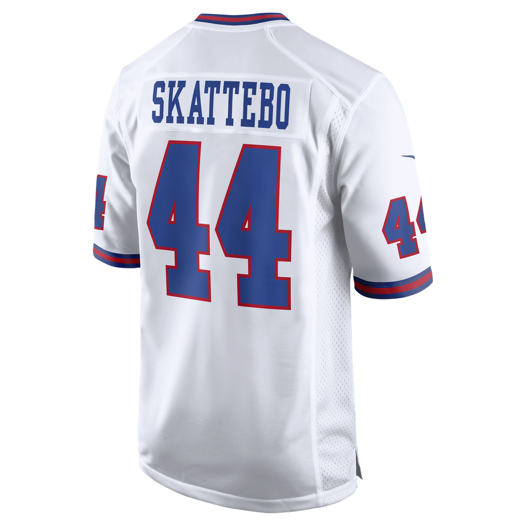 Cam Skattebo New York Giants Alternate Vintage White Game Jersey - White