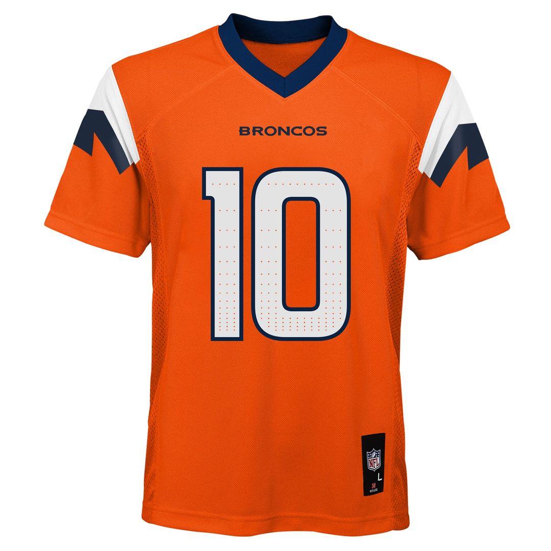 Bo Nix Denver Broncos Youth Replica Jersey - Orange