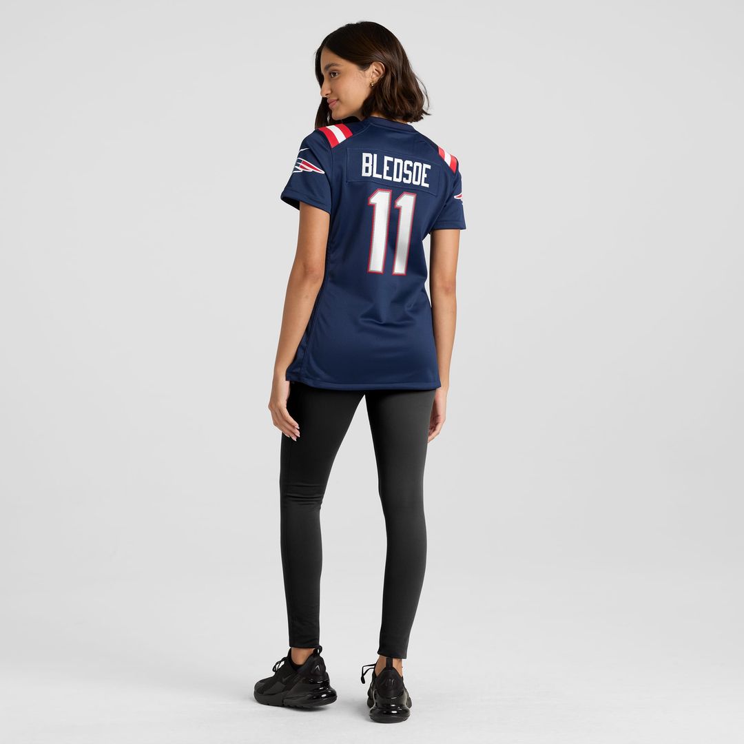 Drew Bledsoe New England Patriots Women's Retired Game Jersey - Red